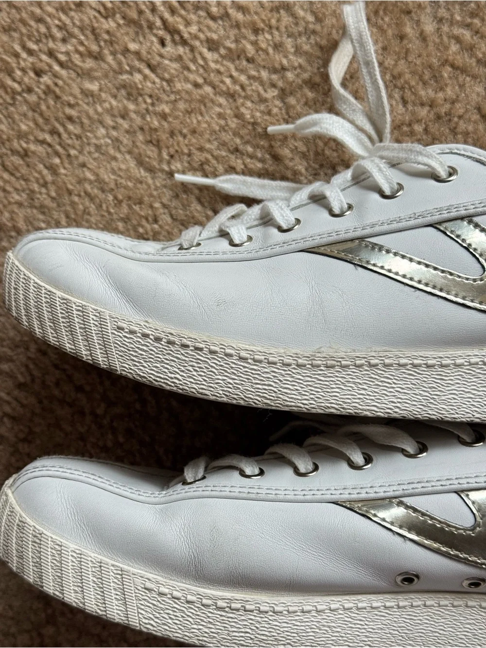 Tretorn Nylite 2 Plus Metallic Stripe Sneakers 10.5